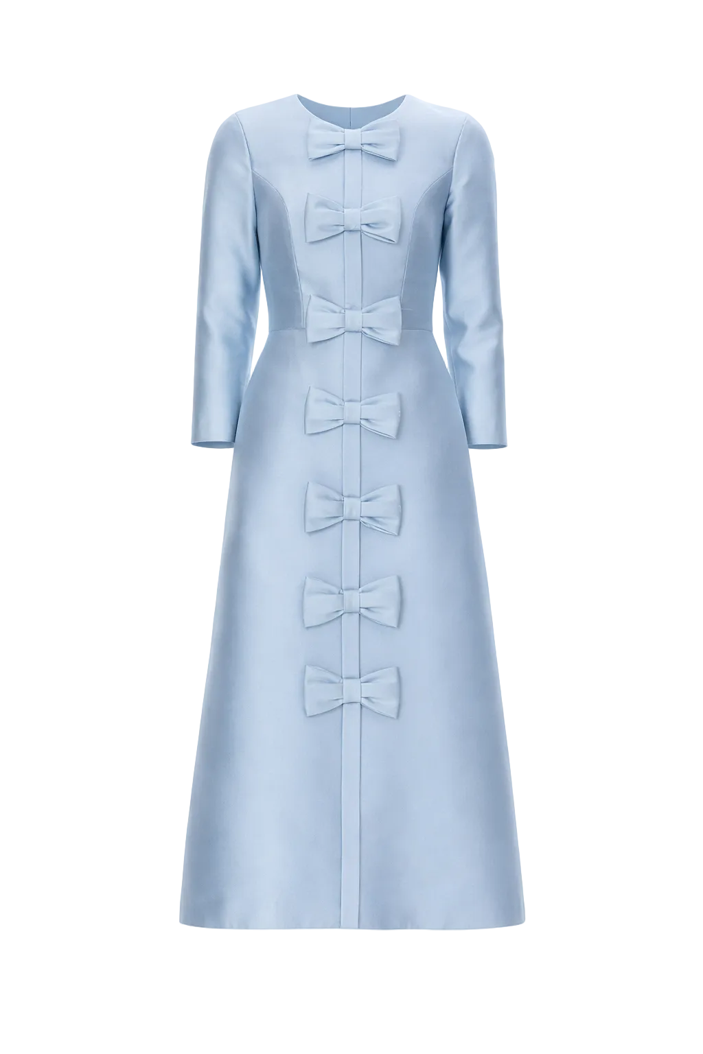 Valentina Silk and Wool Midi Dress