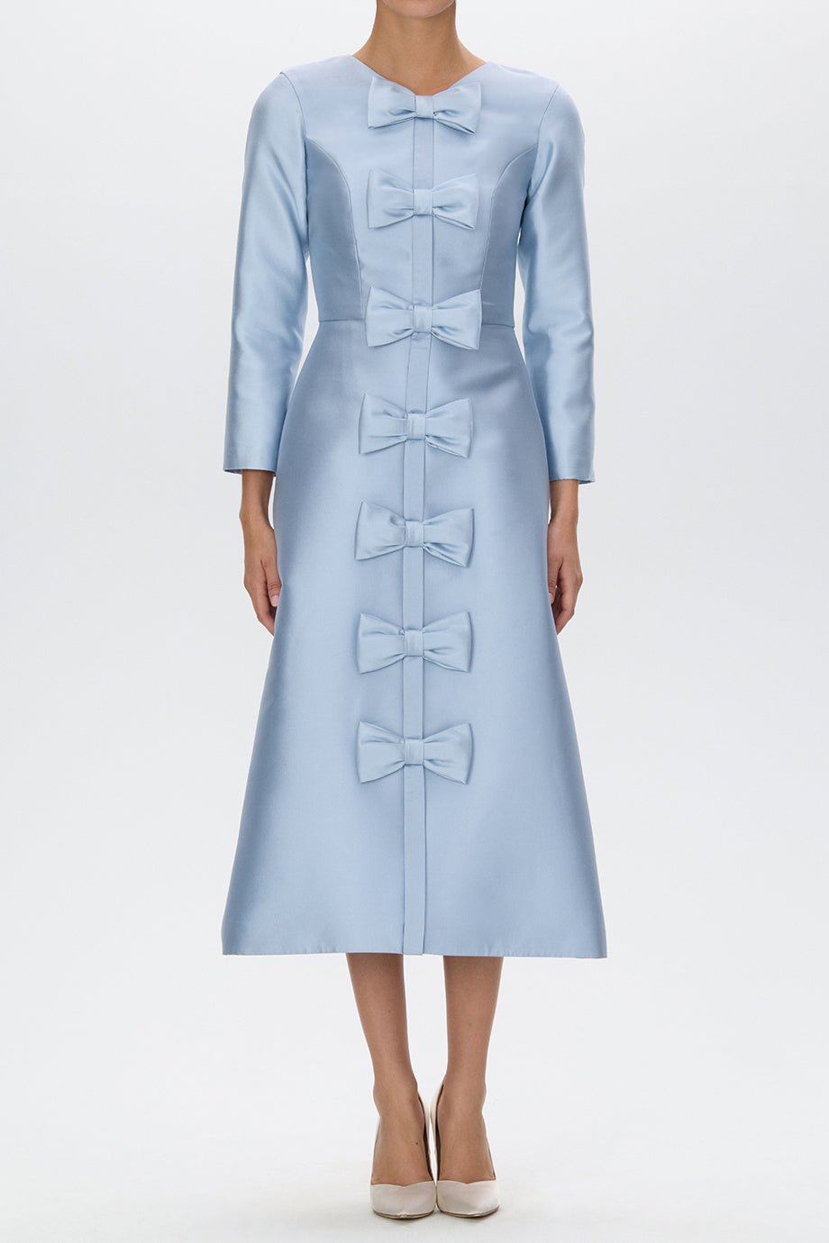 Valentina Silk and Wool Midi Dress