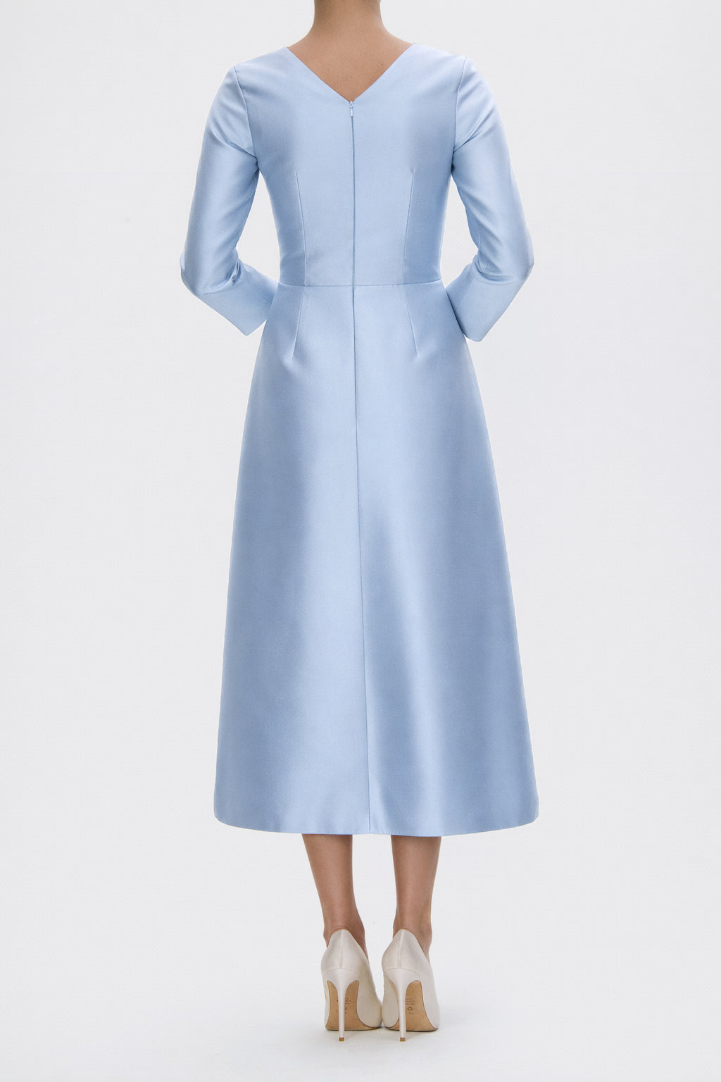 Valentina Silk and Wool Midi Dress