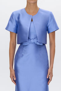 Audrey Silk and Wool Short Sleeve Jacket