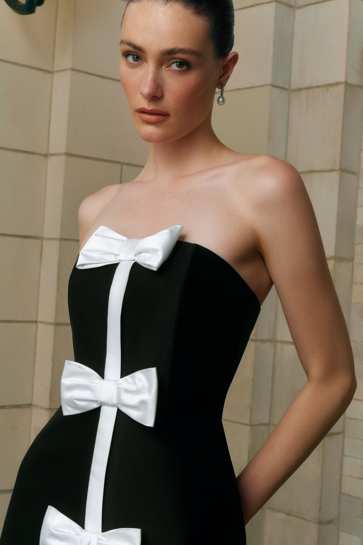 Chloe Silk and Wool A-Line Gown