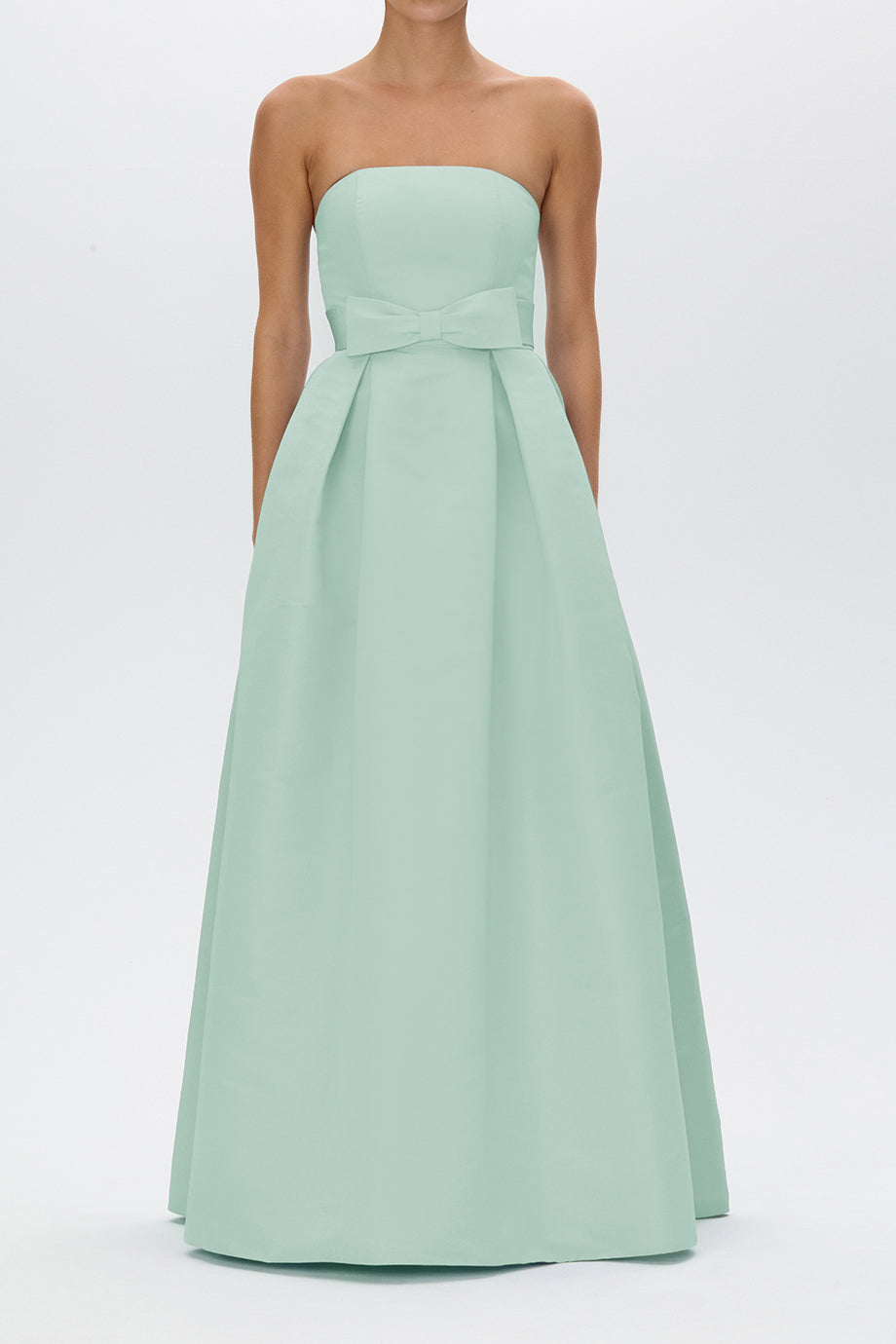 Alice Silk Faille Full Gown with Bow Belt