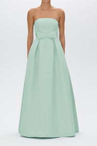 Alice Silk Faille Full Gown with Bow Belt