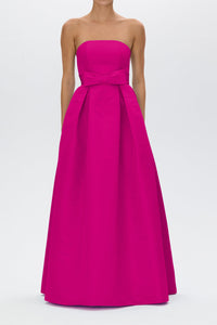 Alice Silk Faille Full Gown with Bow Belt