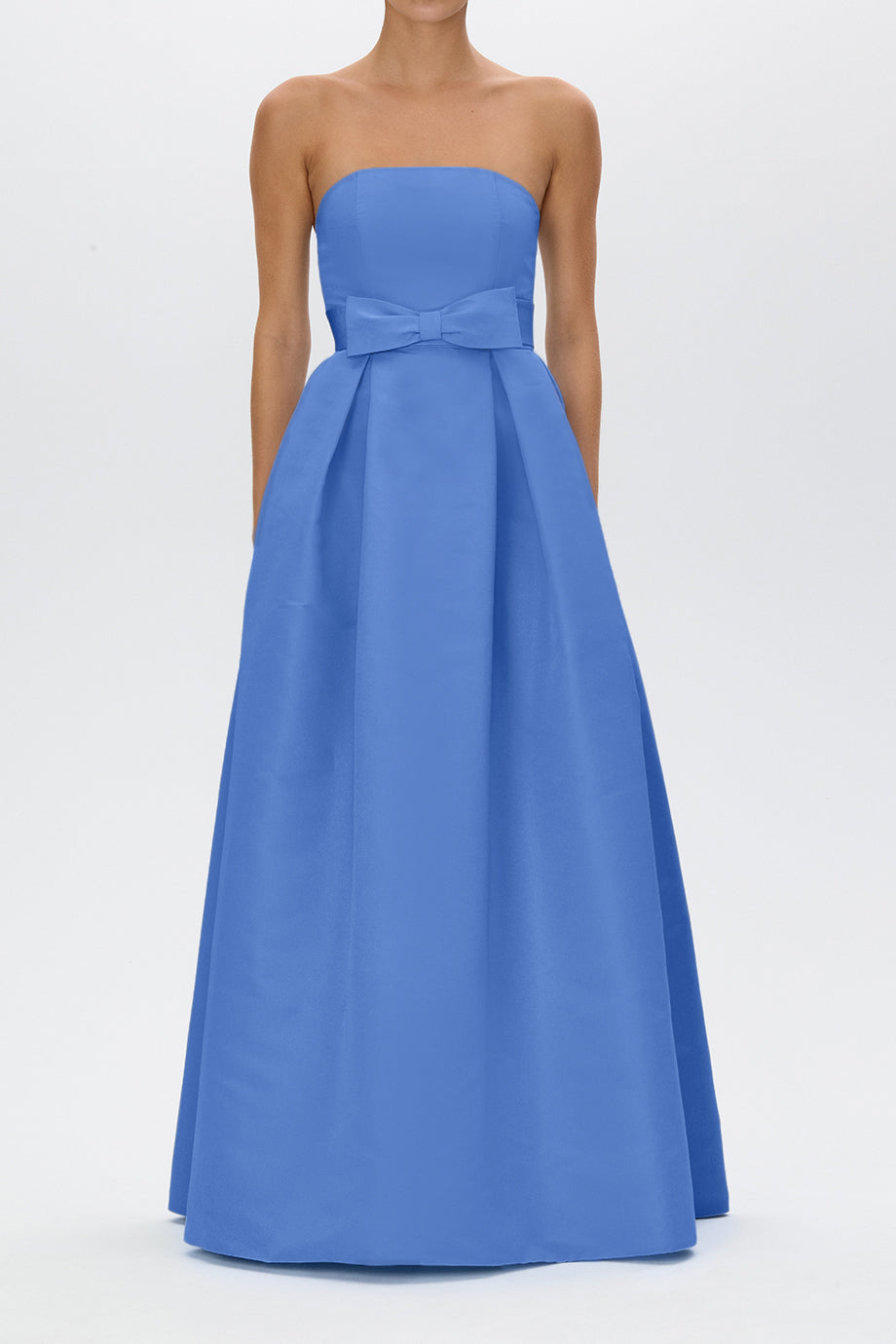 Alice Silk Faille Full Gown with Bow Belt