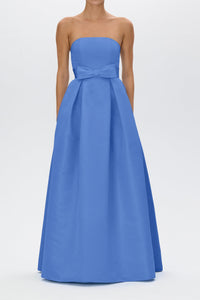 Alice Silk Faille Full Gown with Bow Belt