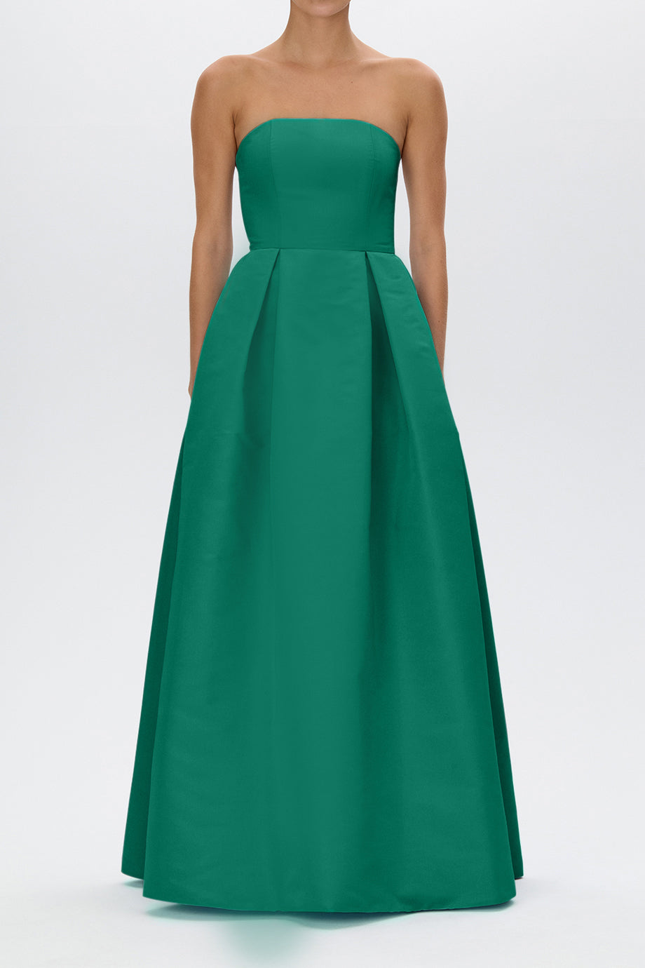Alice Silk Faille Full Gown with Bow Belt