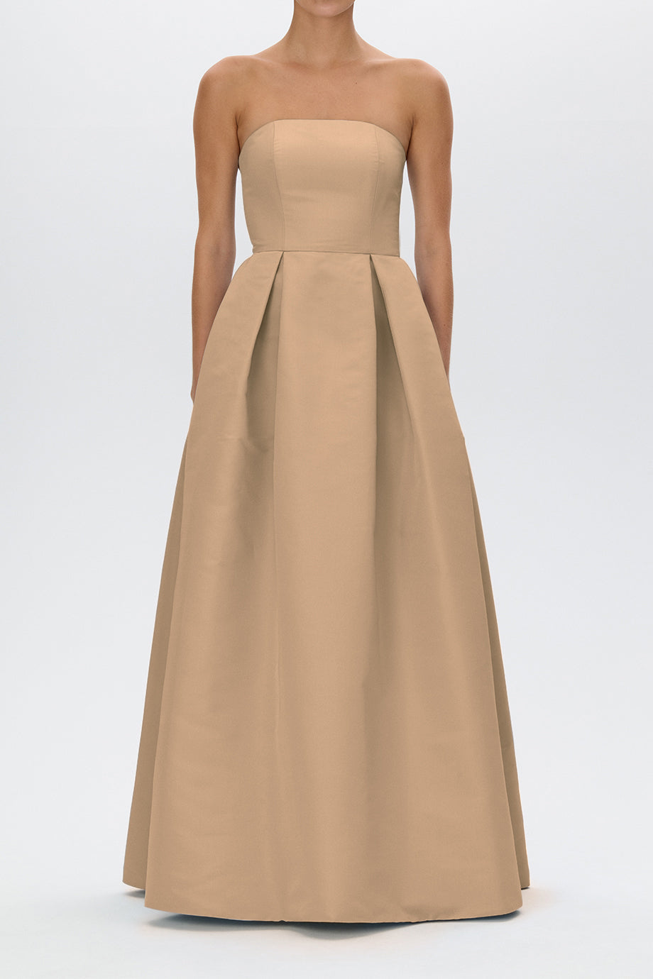 Alice Silk Faille Full Gown with Bow Belt