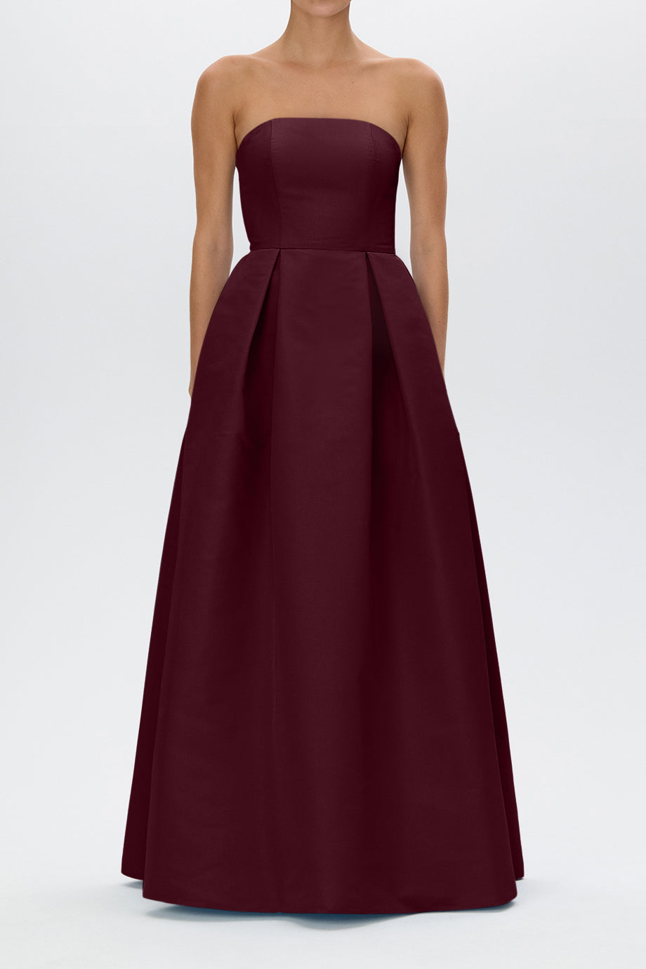 Alice Silk Faille Full Gown with Bow Belt