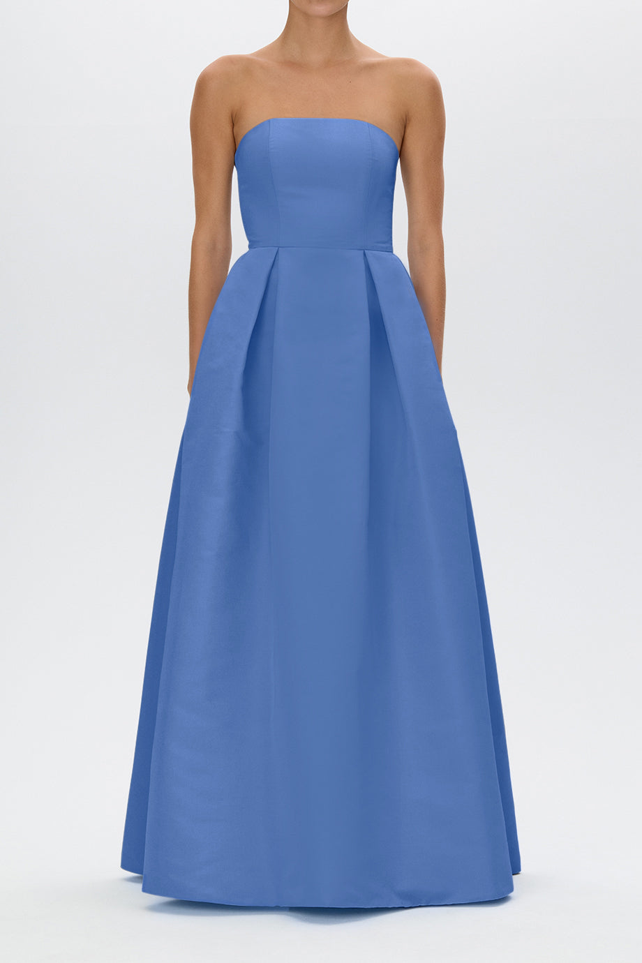 Alice Silk Faille Full Gown with Bow Belt