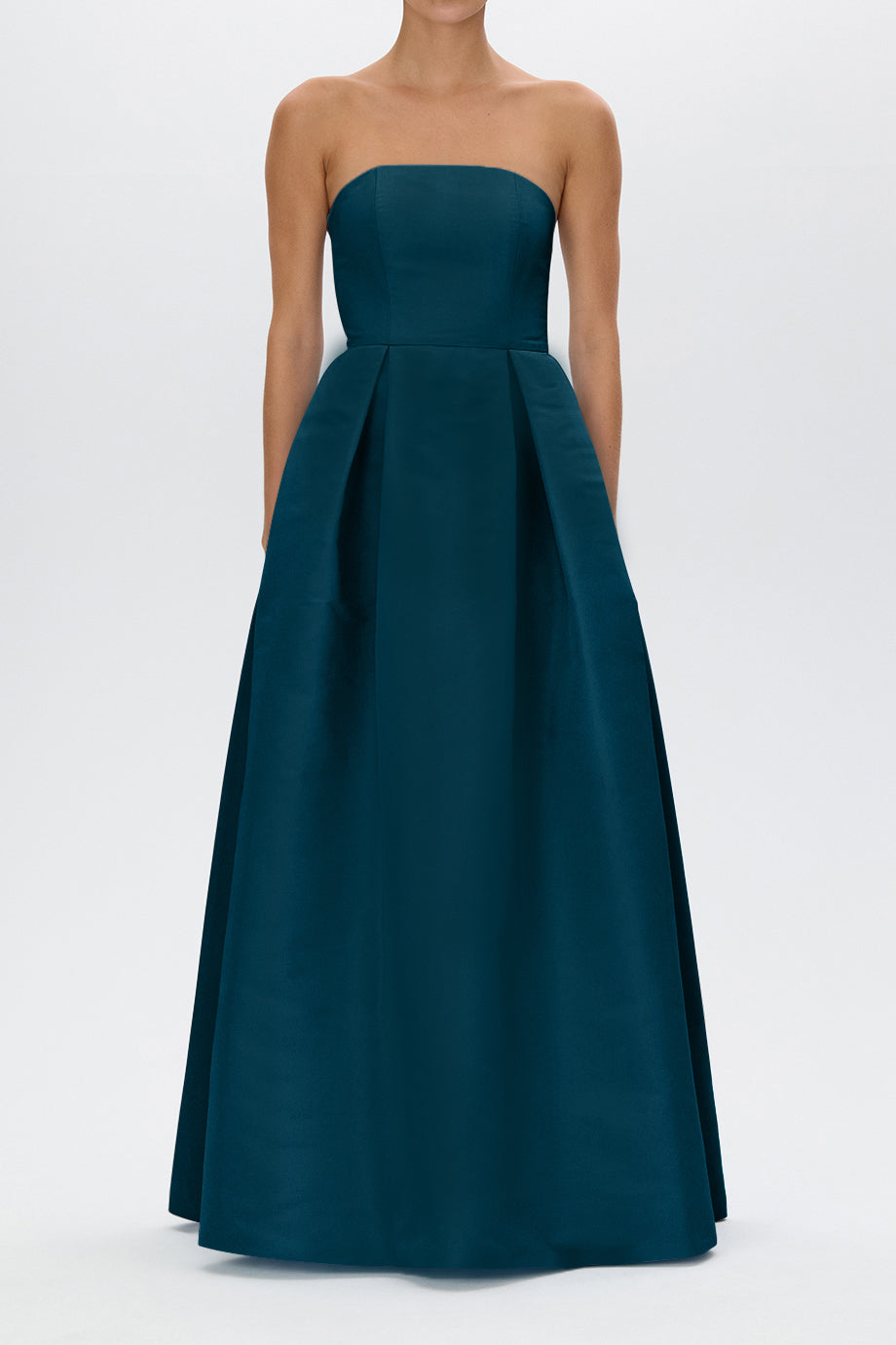 Alice Silk Faille Full Gown with Bow Belt