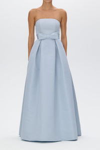 Alice Silk Faille Full Gown with Bow Belt