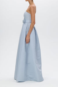 Alice Silk Faille Full Gown with Bow Belt