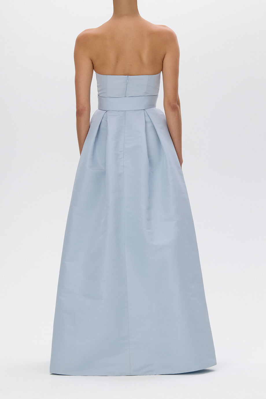 Alice Silk Faille Full Gown with Bow Belt