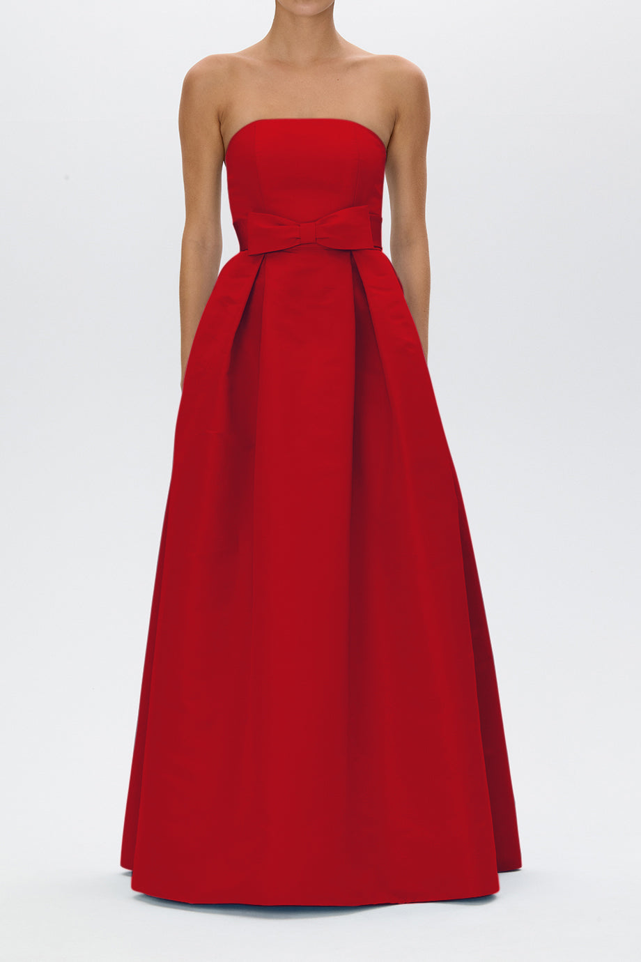 Alice Silk Faille Full Gown with Bow Belt