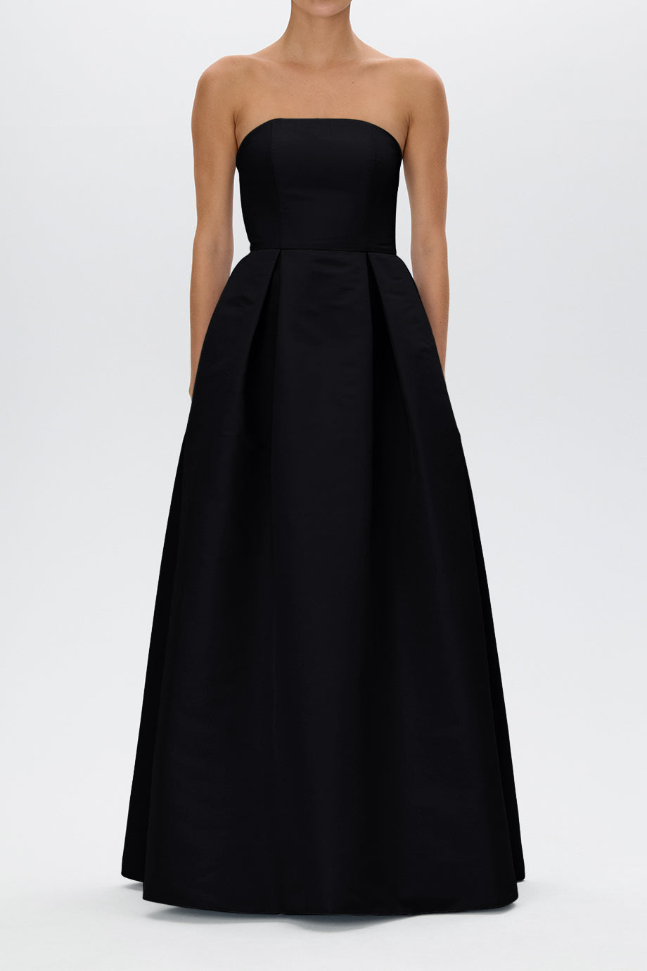 Alice Silk Faille Full Gown with Bow Belt