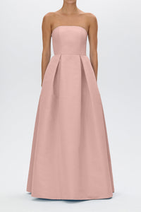 Alice Silk Faille Full Gown with Bow Belt