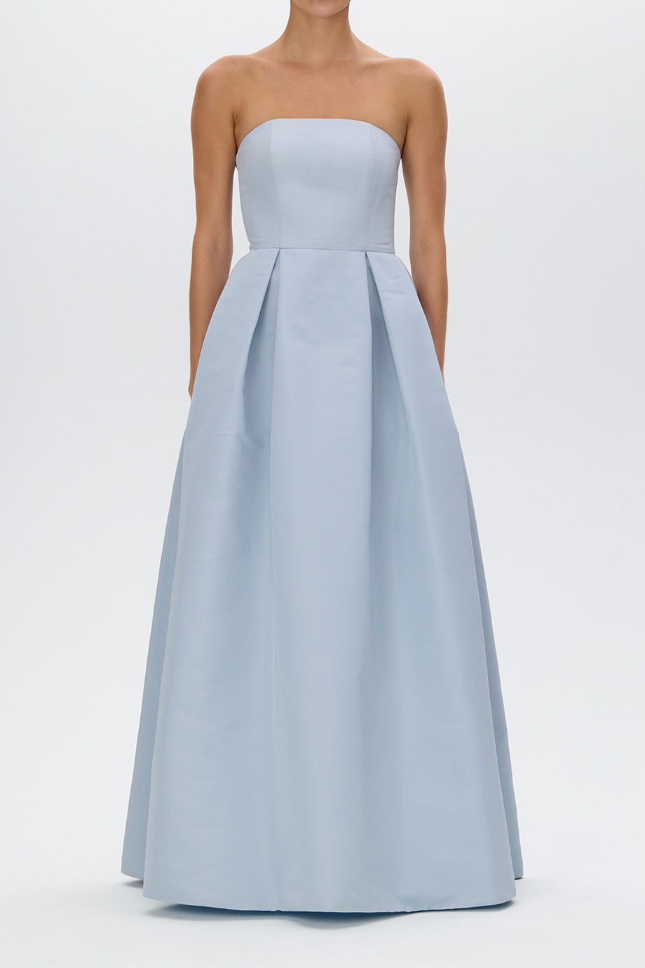 Alice Silk Faille Full Gown with Bow Belt