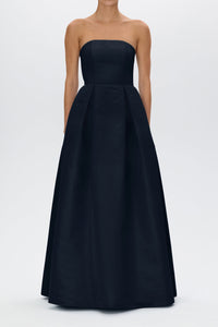 Alice Silk Faille Full Gown with Bow Belt