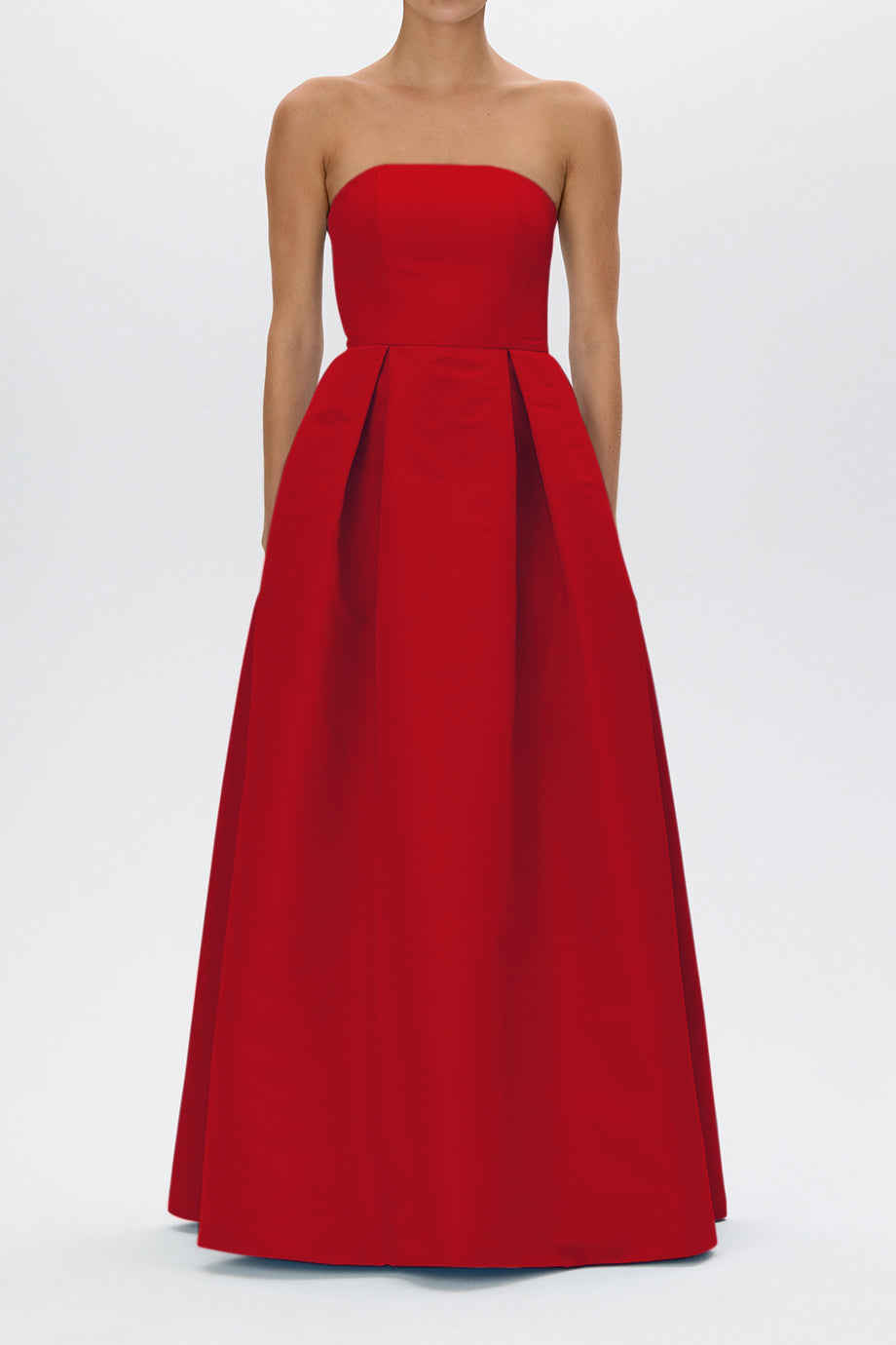 Alice Silk Faille Full Gown with Bow Belt