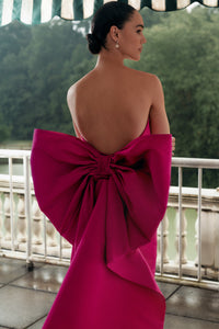 Colette Silk Faille Column Gown