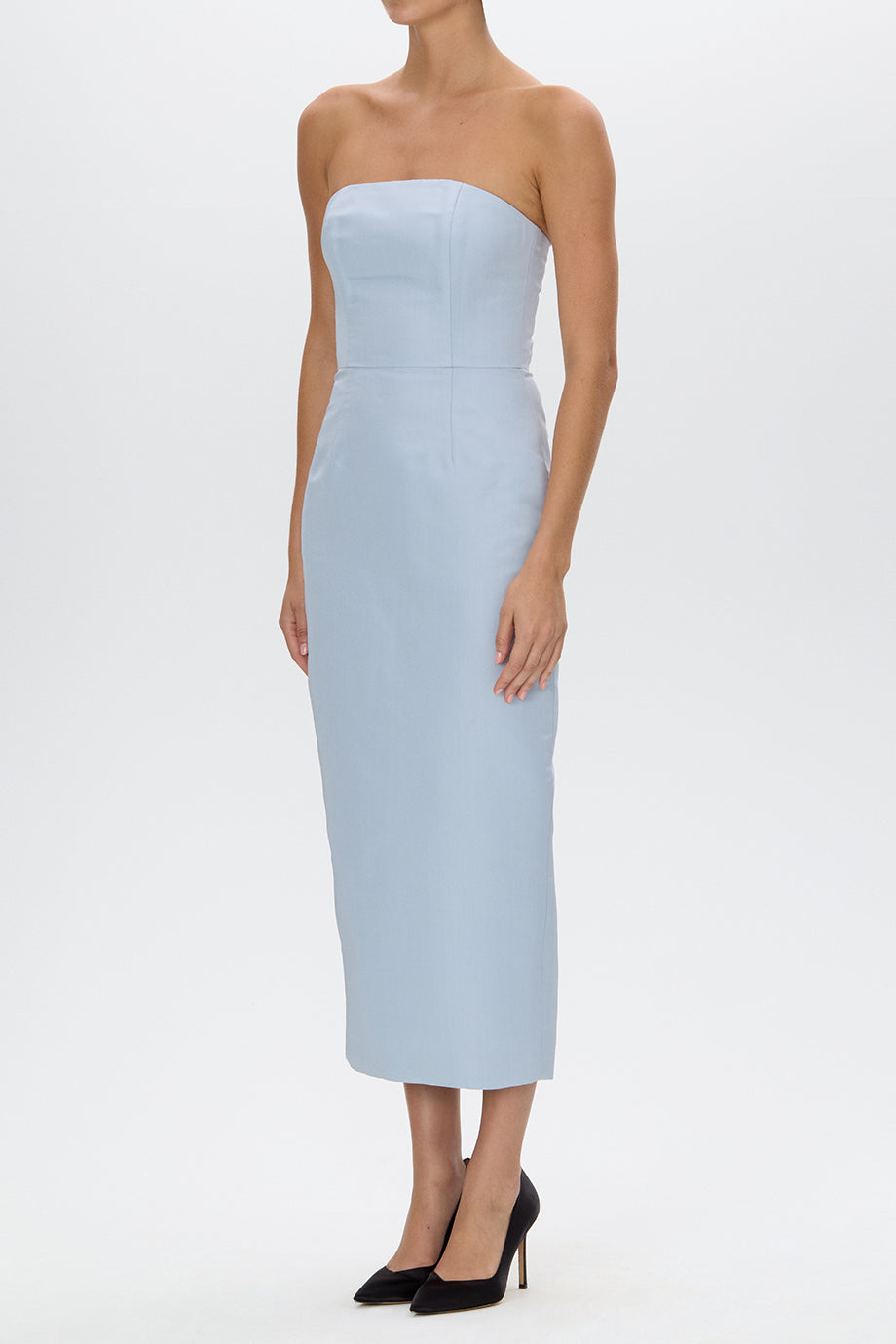 Elizabeth Silk Faille Midi Dress