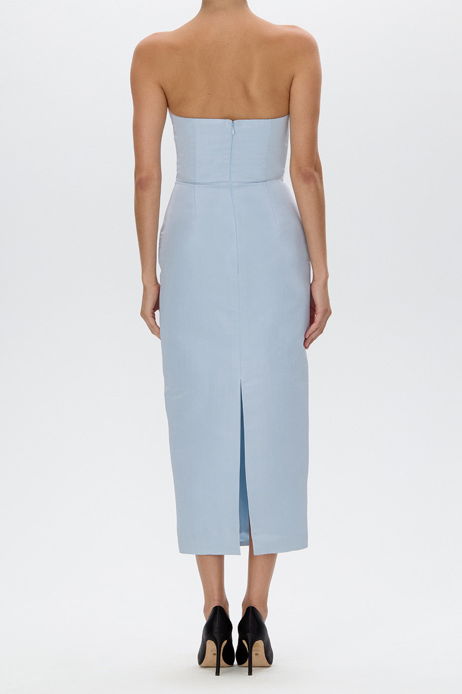 Elizabeth Silk Faille Midi Dress