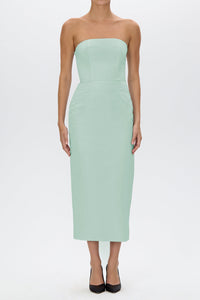 Elizabeth Silk Faille Midi Dress