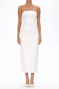 Elizabeth Silk Faille Midi Dress