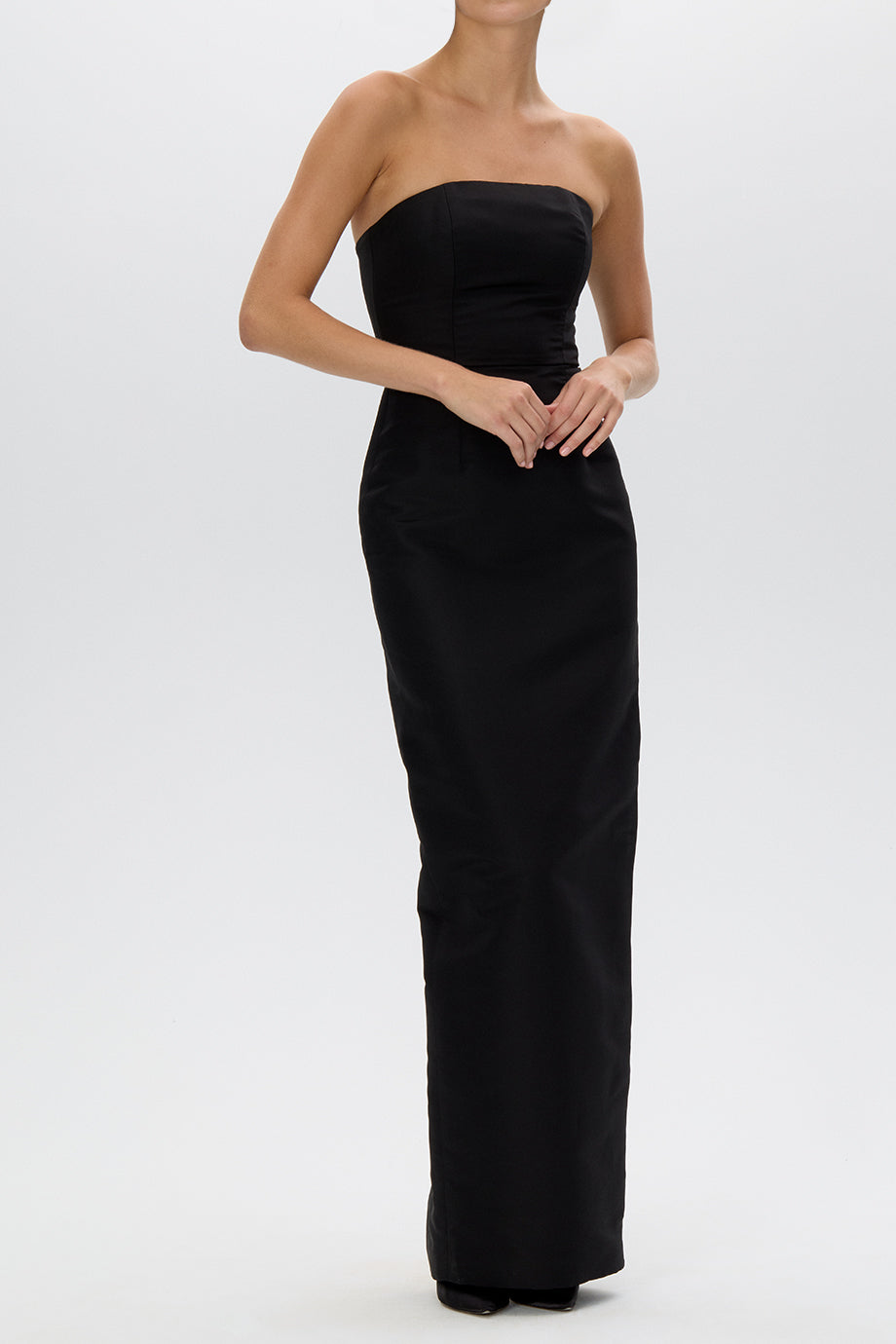 Elizabeth Silk Faille Column Gown