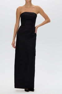 Elizabeth Silk Faille Column Gown