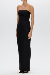 Elizabeth Silk Faille Column Gown