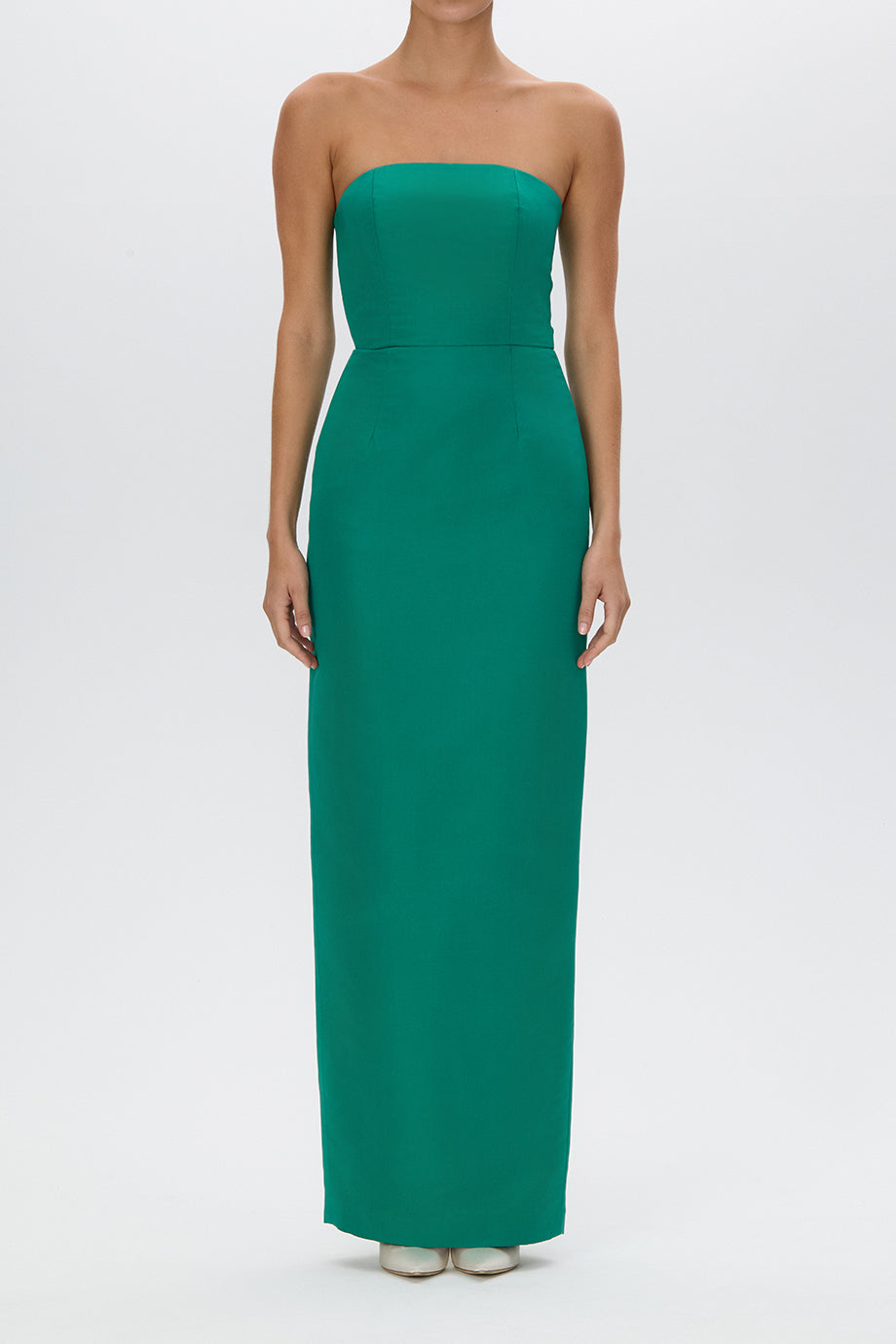 Elizabeth Silk Faille Column Gown