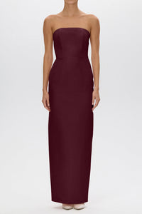 Elizabeth Silk Faille Column Gown
