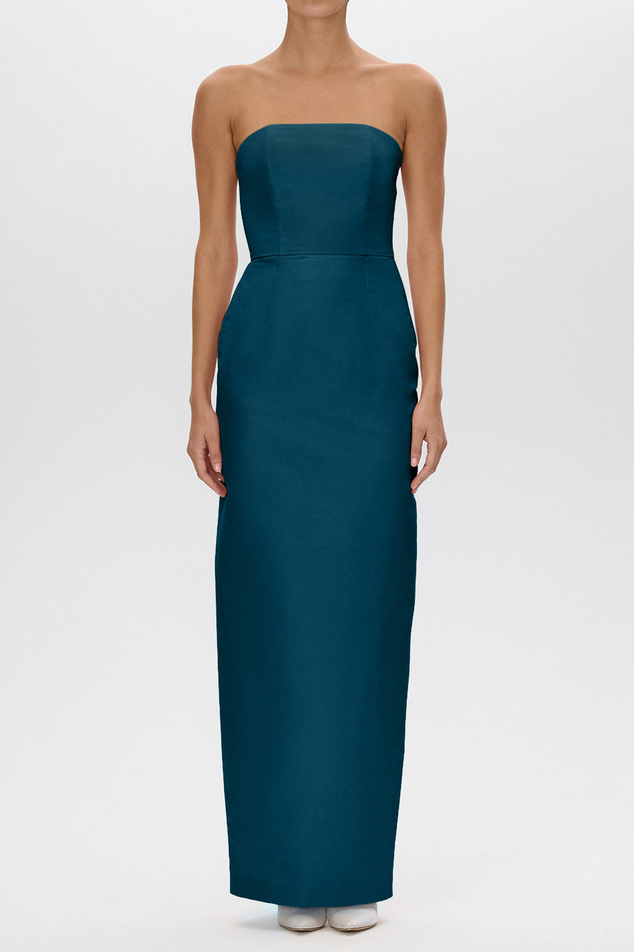 Elizabeth Silk Faille Column Gown