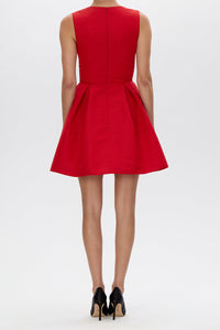Eloise Silk Faille Mini Dress
