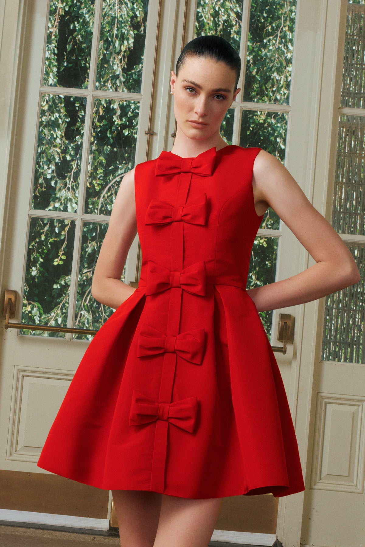 Eloise Silk Faille Mini Dress