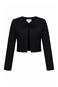 Emilie Silk Faille Bow Jacket