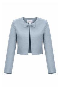 Emilie Silk Faille Bow Jacket