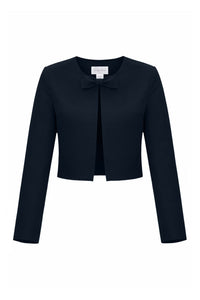 Emilie Silk Faille Bow Jacket