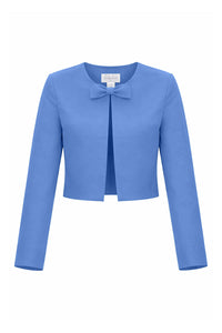 Emilie Silk Faille Bow Jacket