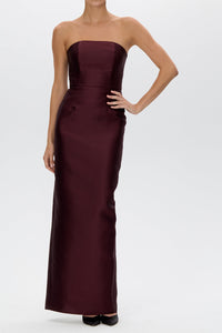 Juliette Silk and Wool Column Gown