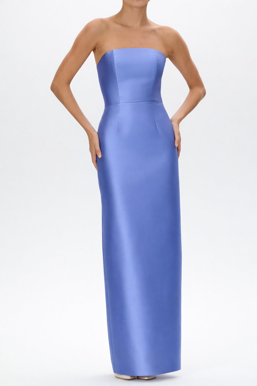 Juliette Silk and Wool Column Gown