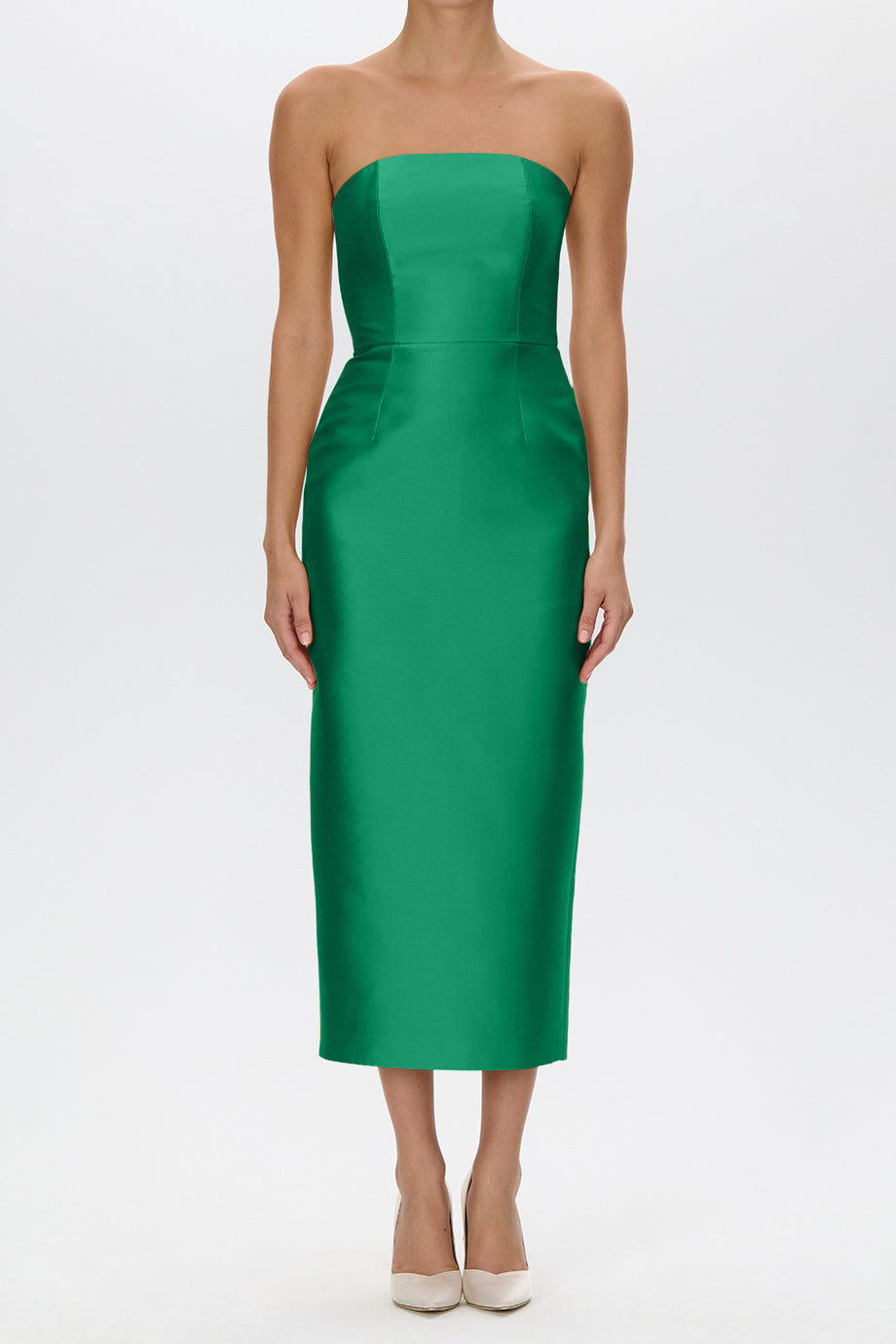 Juliette Silk and Wool Midi Dress