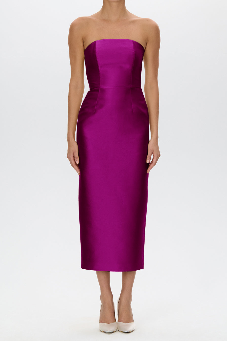 Juliette Silk and Wool Midi Dress