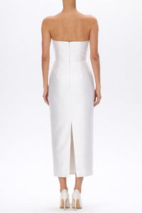 Juliette Silk and Wool Midi Dress