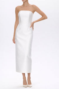 Juliette Silk and Wool Midi Dress