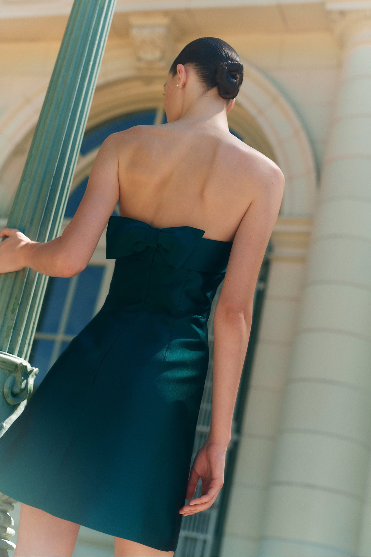 Lucille Silk and Wool Mini Dress