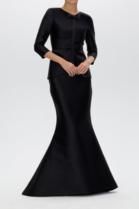 Marion Silk and Wool Mermaid Gown