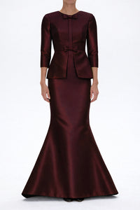 Marion Silk and Wool Mermaid Gown